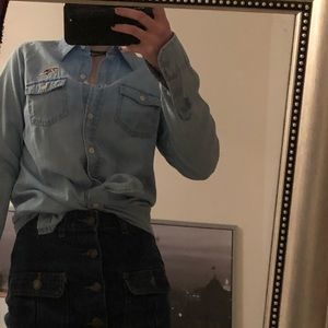 Ravens thin denim shirt